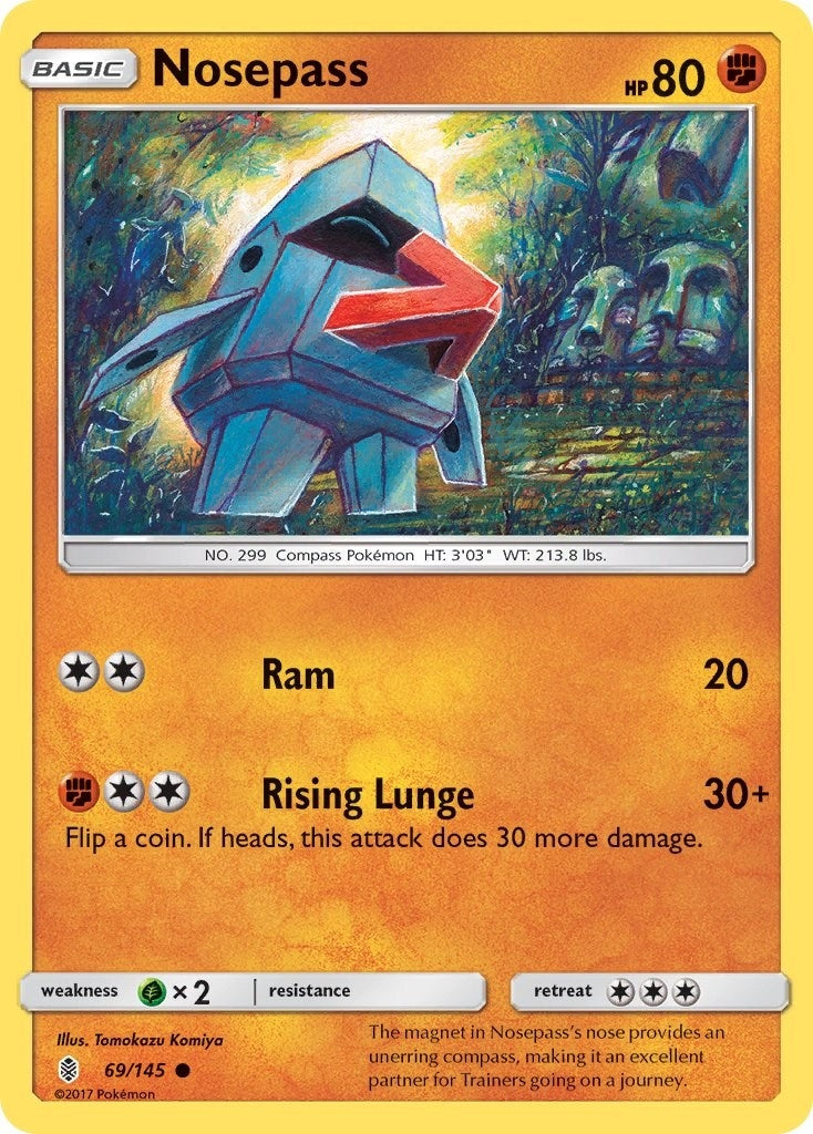 Image for Nosepass (69/145) (SM - Guardians Rising) (SM02) - Pokemon