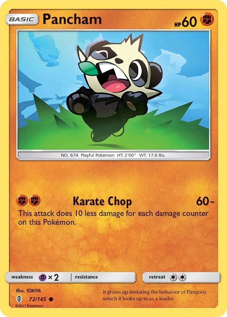 Image for Pancham (72/145) (SM - Guardians Rising) (SM02) - Pokemon