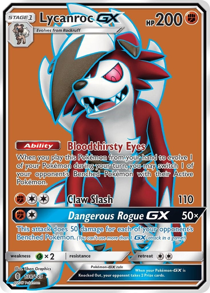 Image for Lycanroc GX (Full Art) (138/145) (SM - Guardians Rising) (SM02) - Pokemon