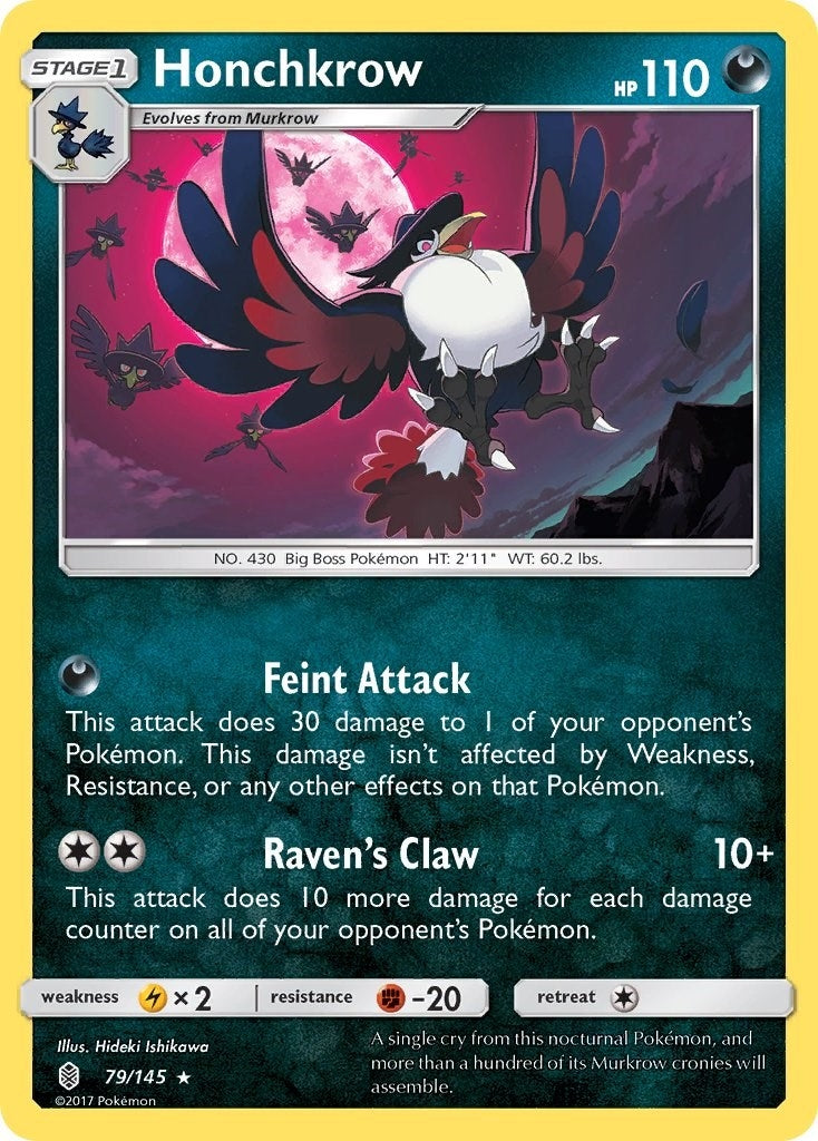 Image for Honchkrow (79/145) (SM - Guardians Rising) (SM02) - Pokemon