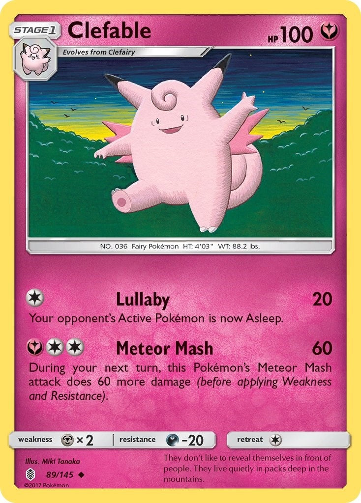 Image for Clefable (89/145) (SM - Guardians Rising) (SM02) - Pokemon