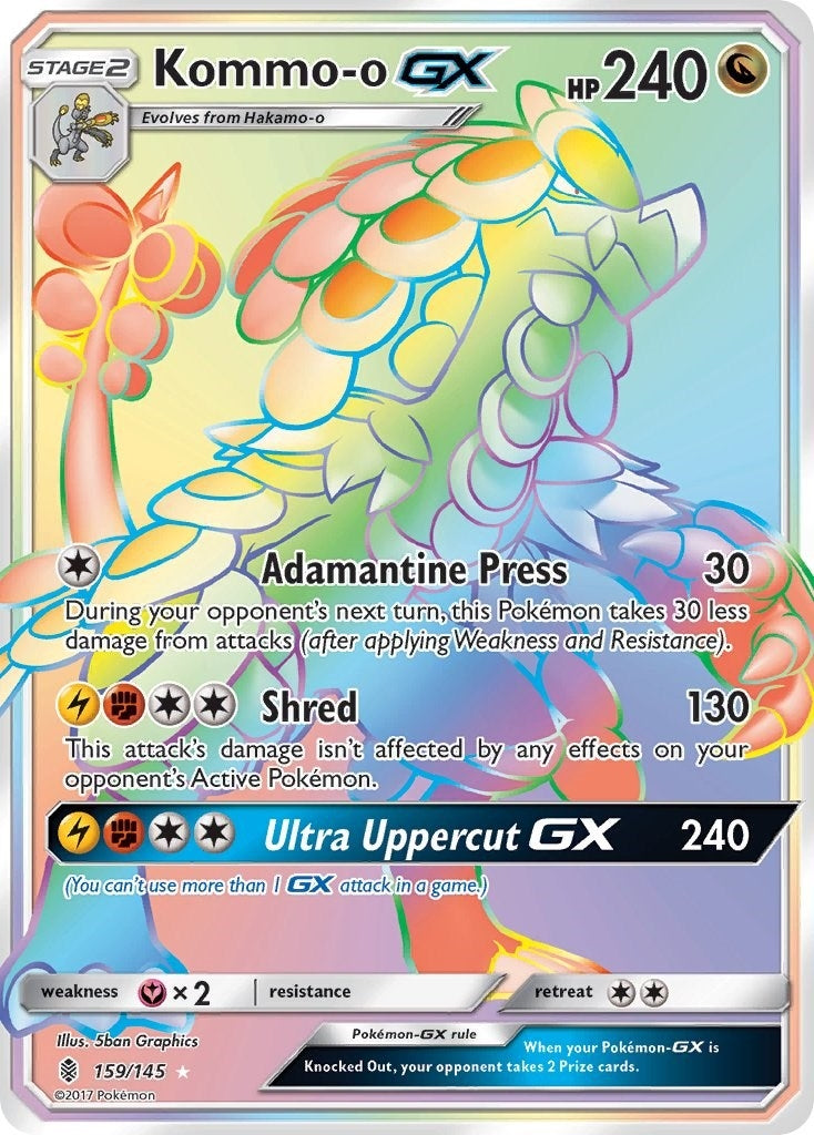 Image for Kommo-o GX (Secret) (159/145) (SM - Guardians Rising) (SM02) - Pokemon