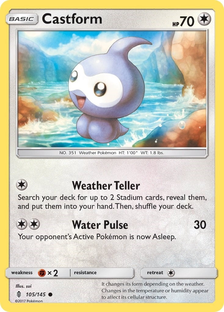 Image for Castform (105/145) (SM - Guardians Rising) (SM02) - Pokemon