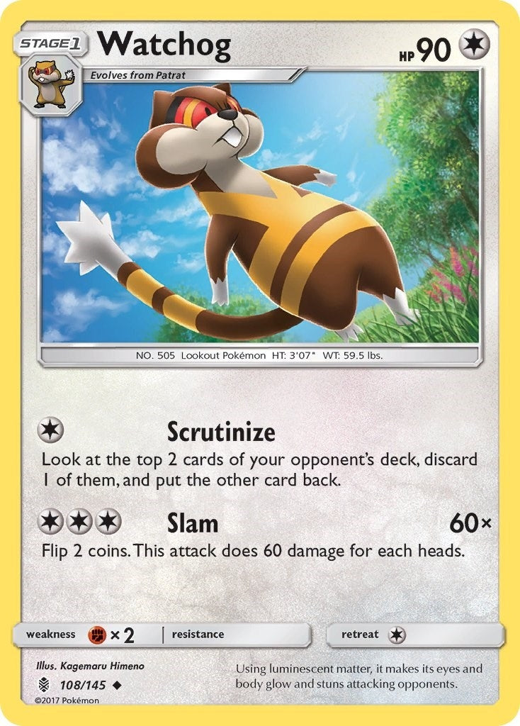 Image for Watchog (108/145) (SM - Guardians Rising) (SM02) - Pokemon