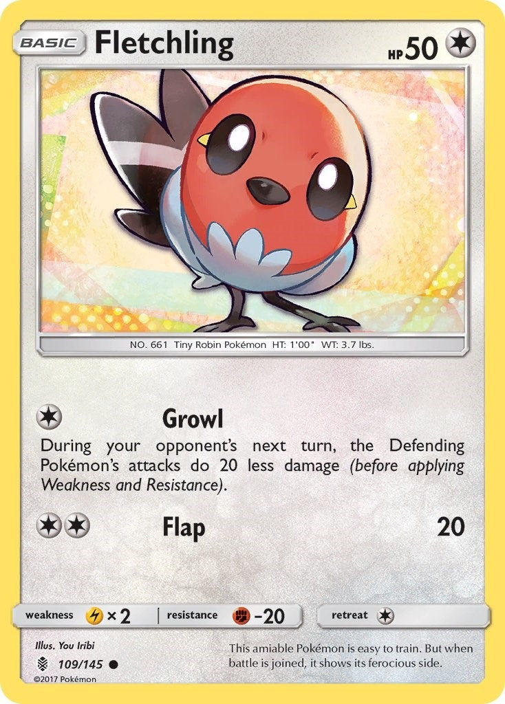 Image for Fletchling (109/145) (SM - Guardians Rising) (SM02) - Pokemon