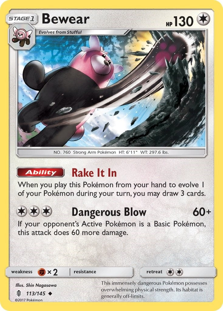 Image for Bewear (113/145) (SM - Guardians Rising) (SM02) - Pokemon