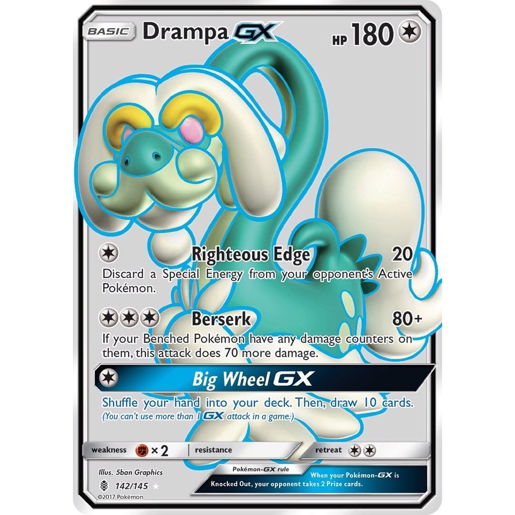 Image for Drampa GX (Full Art) (142/145) (SM - Guardians Rising) - Pokemon
