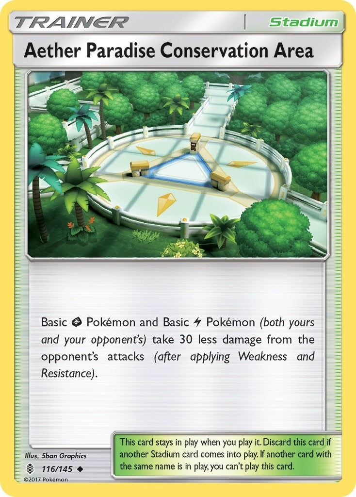 Image for Aether Paradise Conservation Area (116/145) (SM - Guardians Rising) (SM02) - Pokemon
