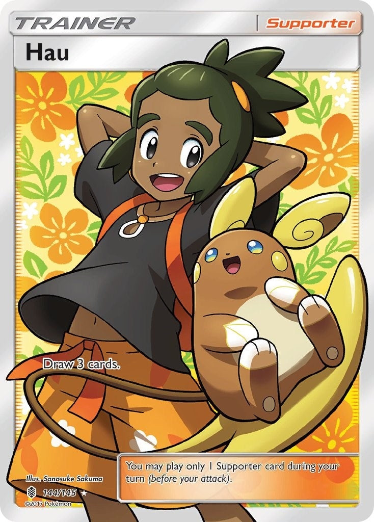 Image for Hau (Full Art) (144/145) (SM - Guardians Rising) (SM02) - Pokemon