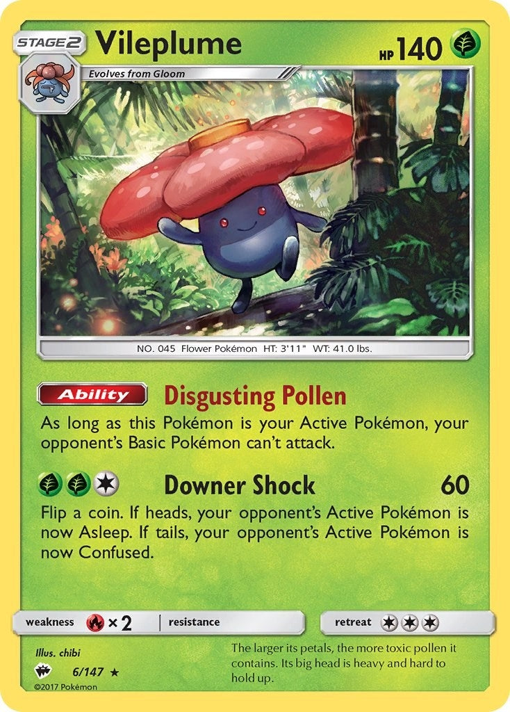 Image for Vileplume (6/147) (SM - Burning Shadows) (SM03) - Pokemon