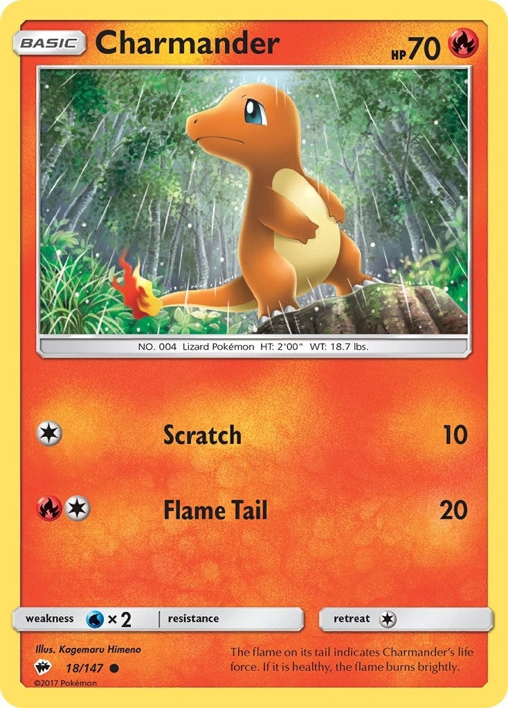 Image for Charmander (18/147) (SM - Burning Shadows) (SM03) - Pokemon