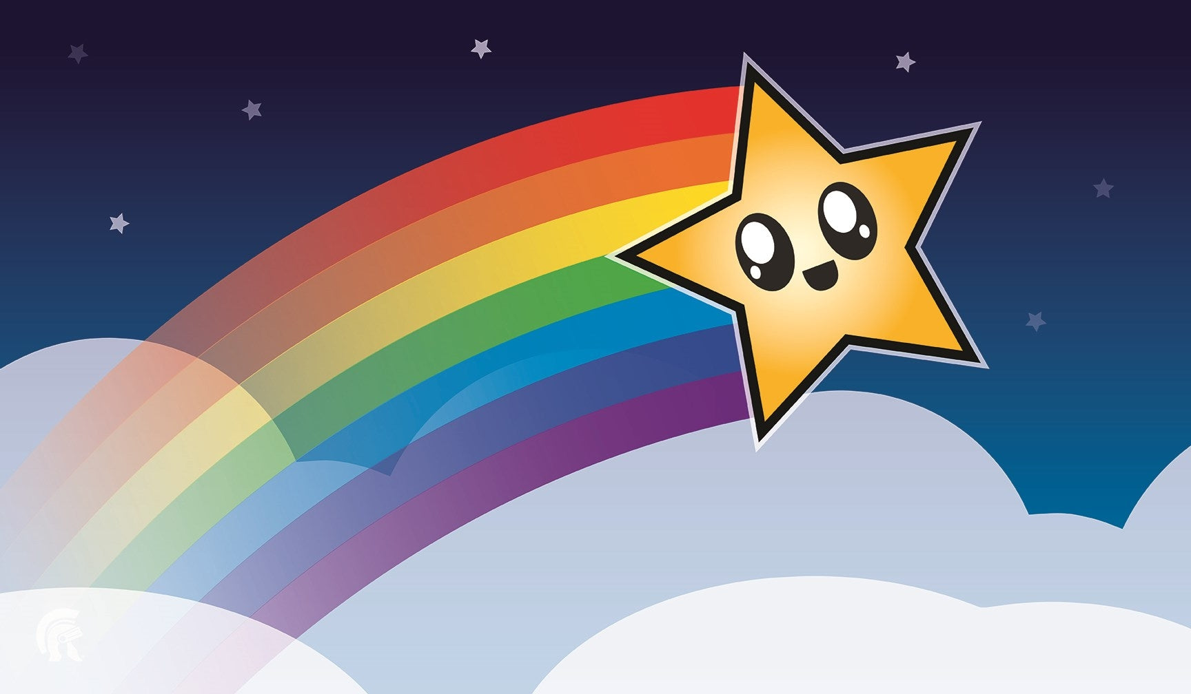 Image for Rubber Playmat - Rainbow Star - Playmats