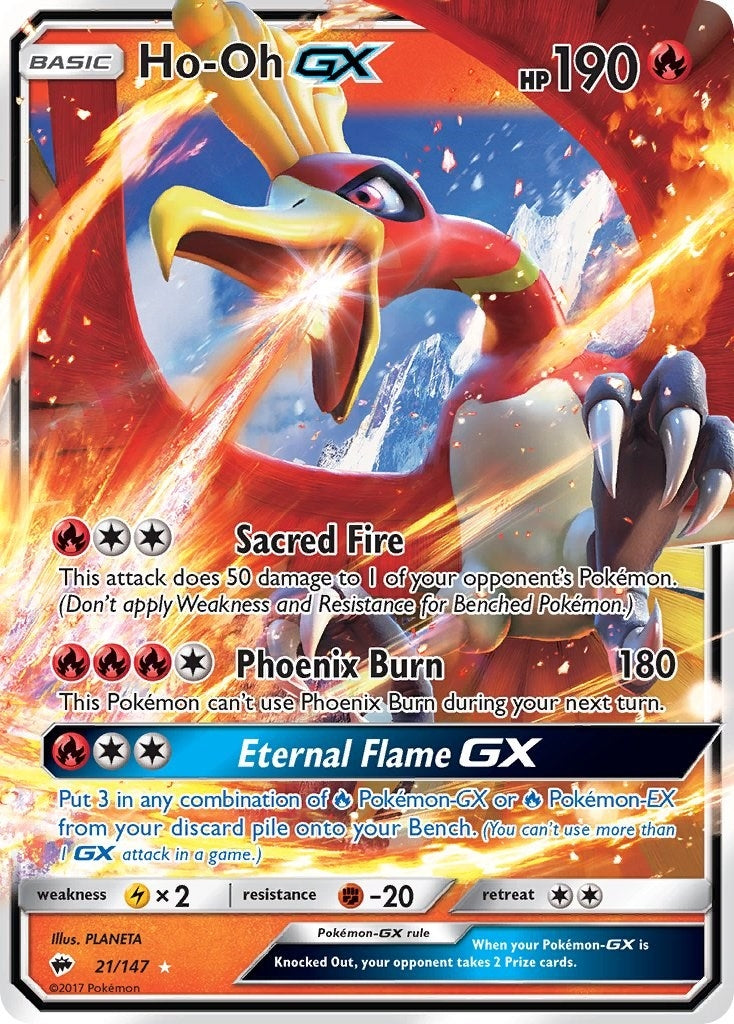Image for Ho-Oh GX (21/147) (SM - Burning Shadows) (SM03) - Pokemon