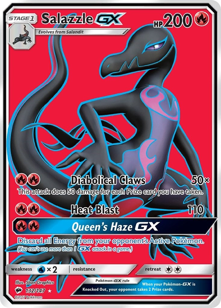 Image for Salazzle GX (Full Art) (132/147) (SM - Burning Shadows) (SM03) - Pokemon