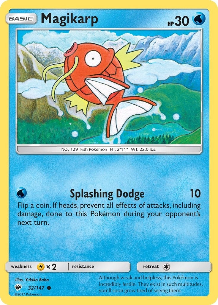 Image for Magikarp (32/147) (SM - Burning Shadows) (SM03) - Pokemon