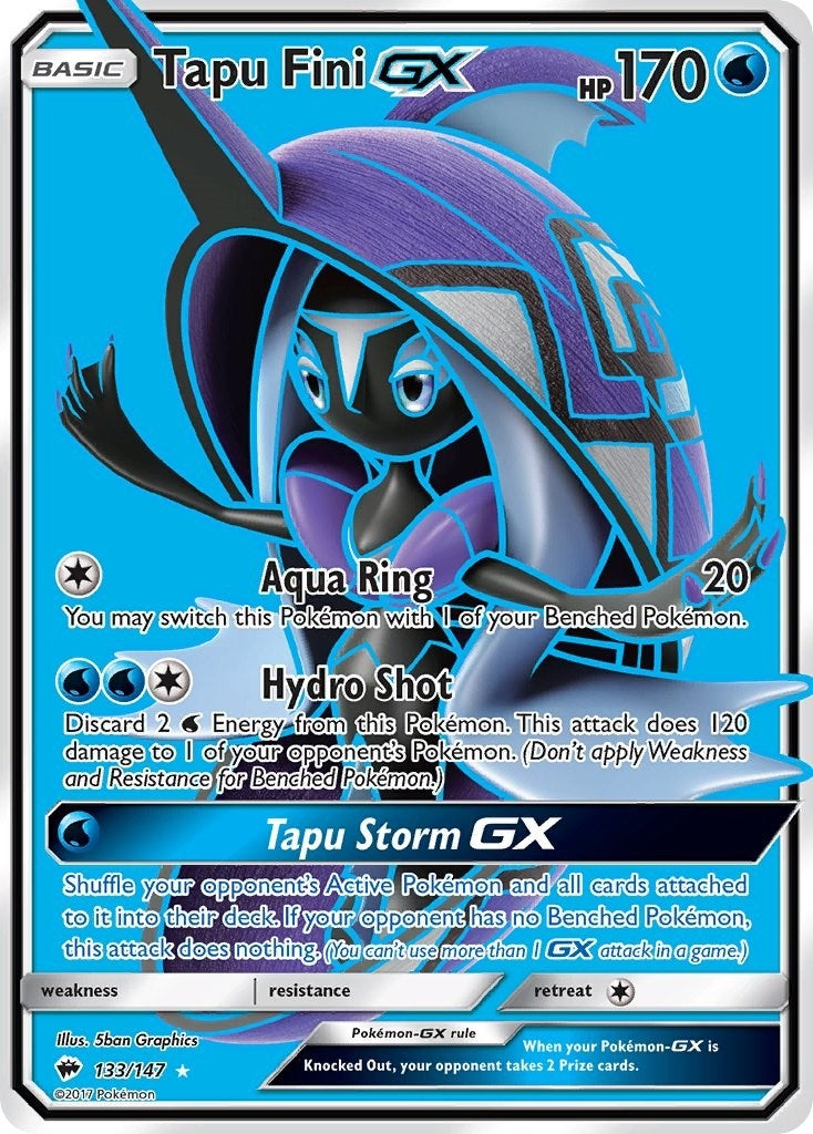 Image for Tapu Fini GX (Full Art) (133/147) (SM - Burning Shadows) (SM03) - Pokemon