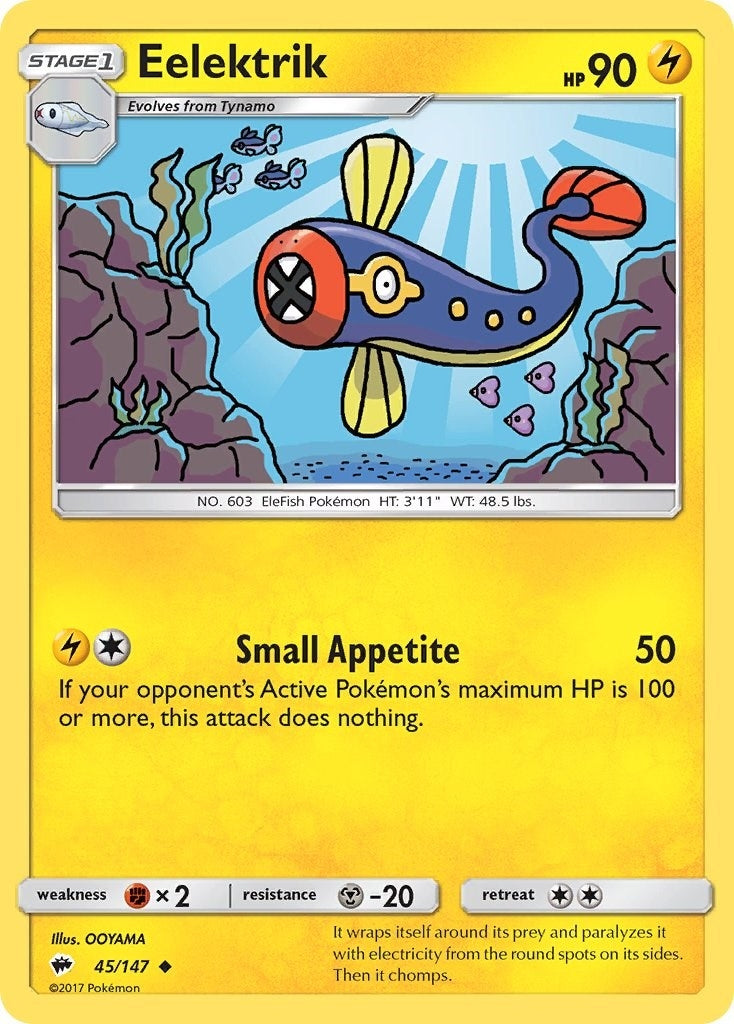 Image for Eelektrik (45/147) (SM - Burning Shadows) (SM03) - Pokemon