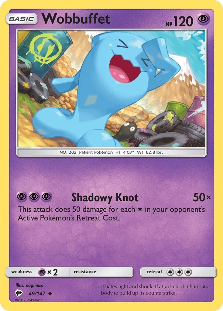 Image for Wobbuffet (49/147) (SM - Burning Shadows) (SM03) - Pokemon