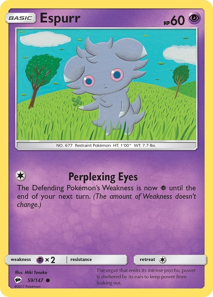 Image for Espurr (59/147) (SM - Burning Shadows) (SM03) - Pokemon