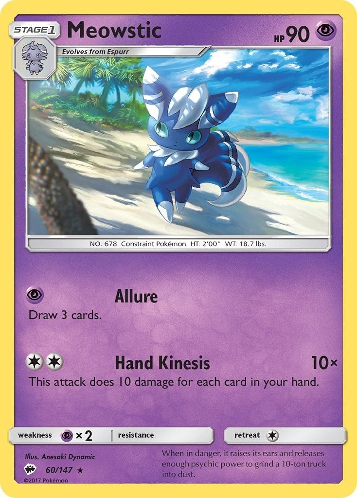Image for Meowstic (60/147) (SM - Burning Shadows) (SM03) - Pokemon