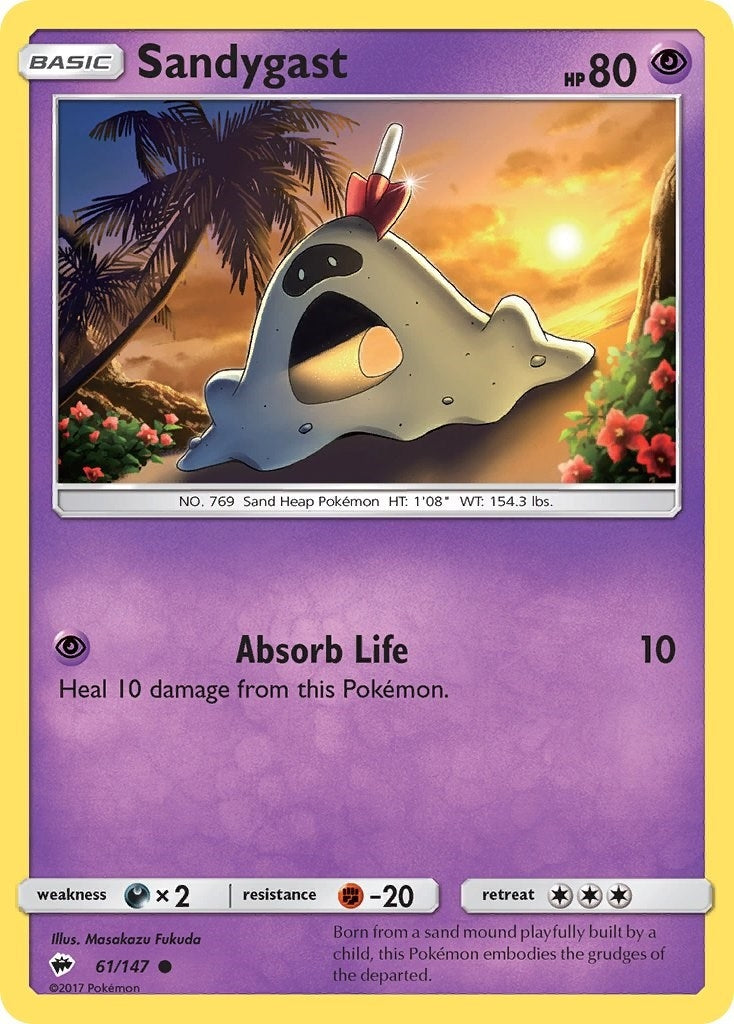 Image for Sandygast (61/147) (SM - Burning Shadows) (SM03) - Pokemon