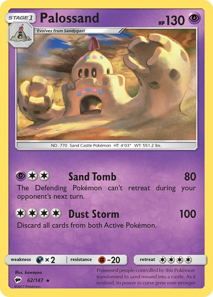 Image for Palossand (62/147) (SM - Burning Shadows) (SM03) - Pokemon