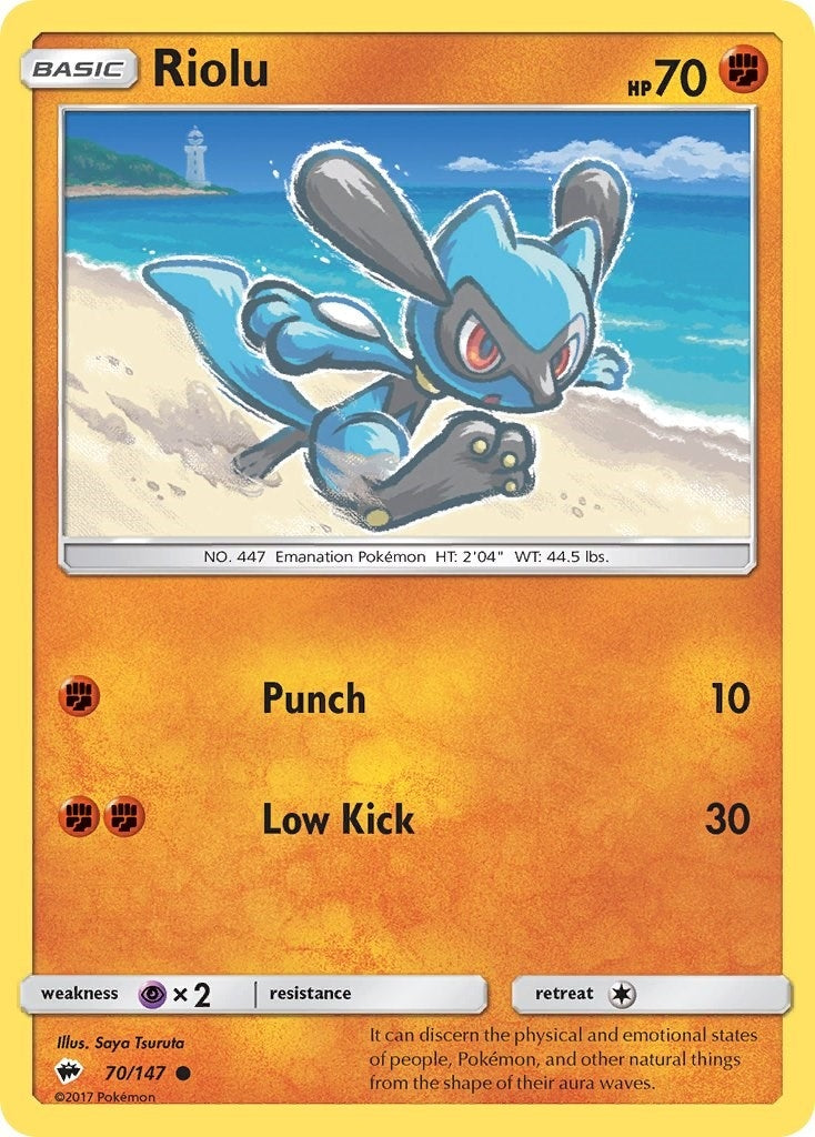 Image for Riolu (70/147) (SM - Burning Shadows) (SM03) - Pokemon
