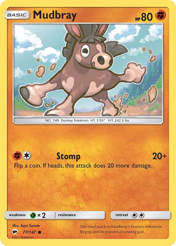 Image for Mudbray (77/147) (SM - Burning Shadows) (SM03) - Pokemon