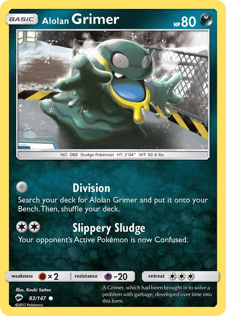 Image for Alolan Grimer (83/147) (SM - Burning Shadows) (SM03) - Pokemon