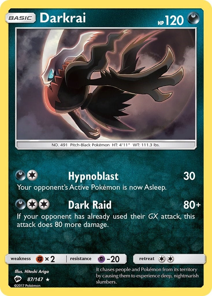 Image for Darkrai (87/147) (SM - Burning Shadows) (SM03) - Pokemon