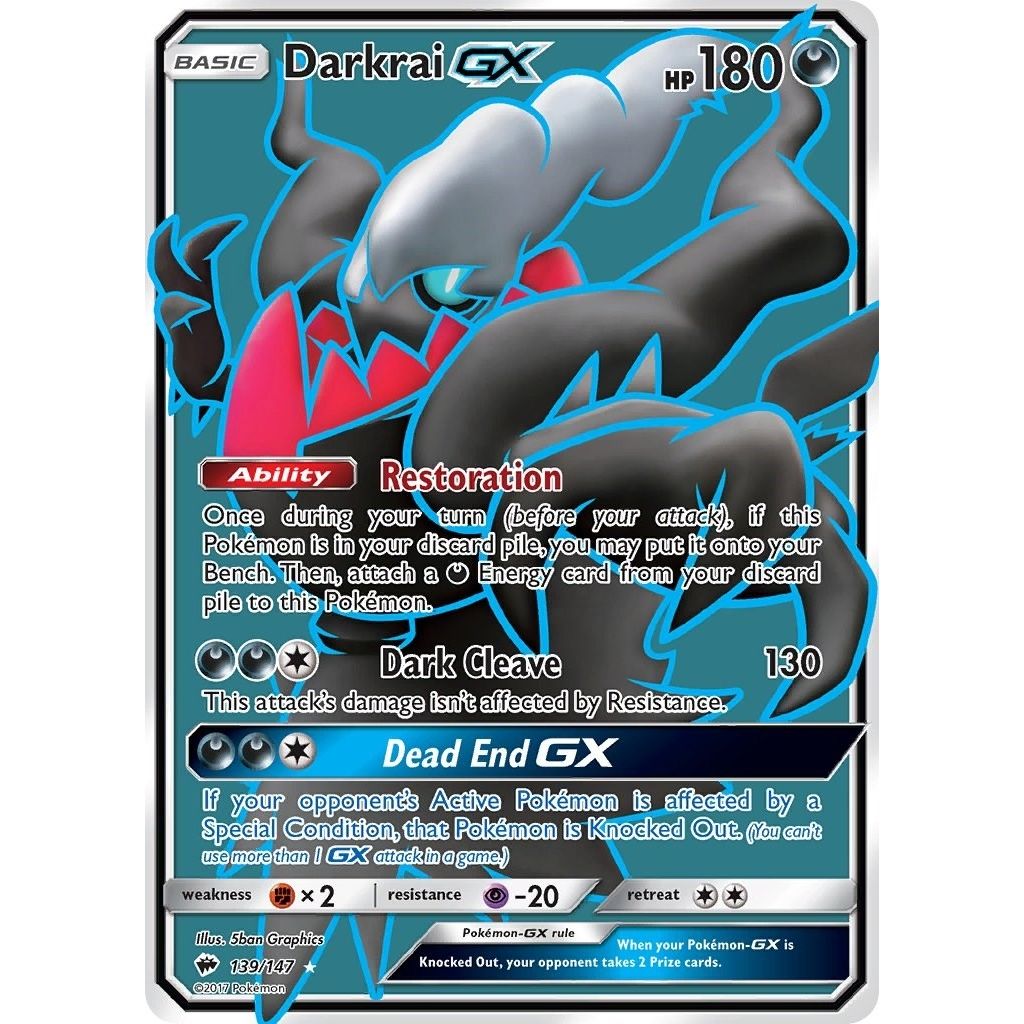 Image for Darkrai GX (Full Art) (139/147) (SM - Burning Shadows) - Pokemon