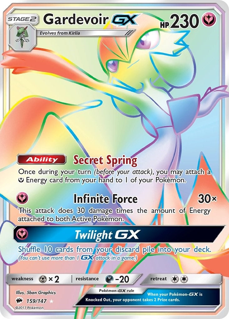 Image for Gardevoir GX (Secret) (159/147) (SM - Burning Shadows) (SM03) - Pokemon