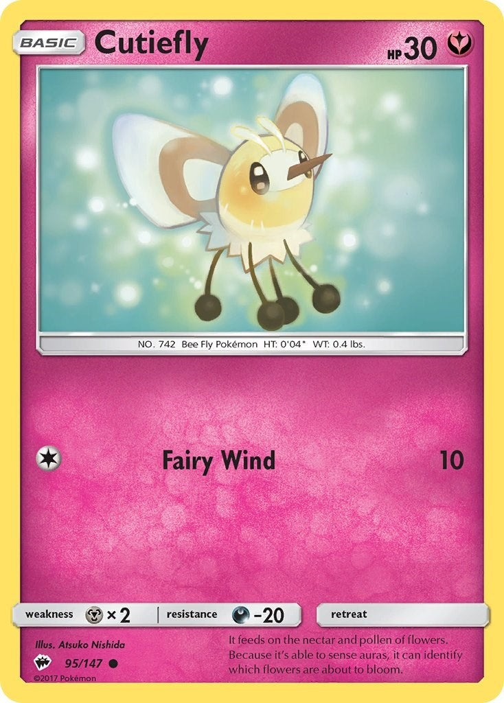Image for Cutiefly (95/147) (SM - Burning Shadows) (SM03) - Pokemon