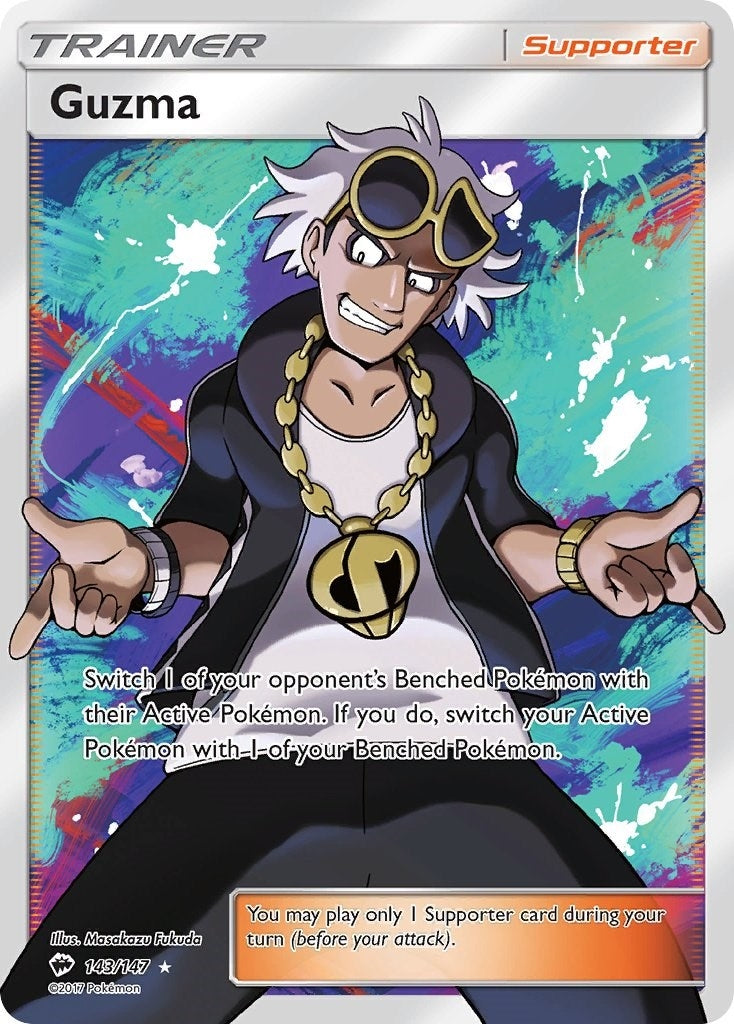 Image for Guzma (Full Art) (143/147) (SM - Burning Shadows) (SM03) - Pokemon