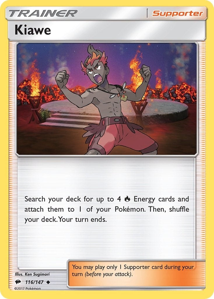 Image for Kiawe (116/147) (SM - Burning Shadows) (SM03) - Pokemon