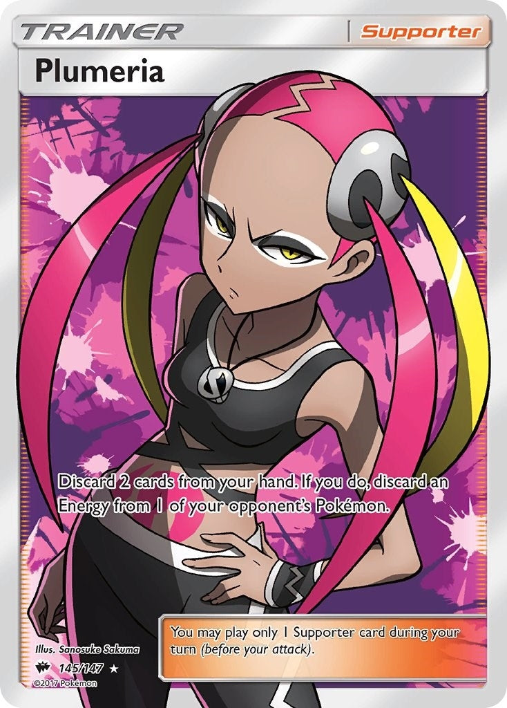 Image for Plumeria (Full Art) (145/147) (SM - Burning Shadows) (SM03) - Pokemon