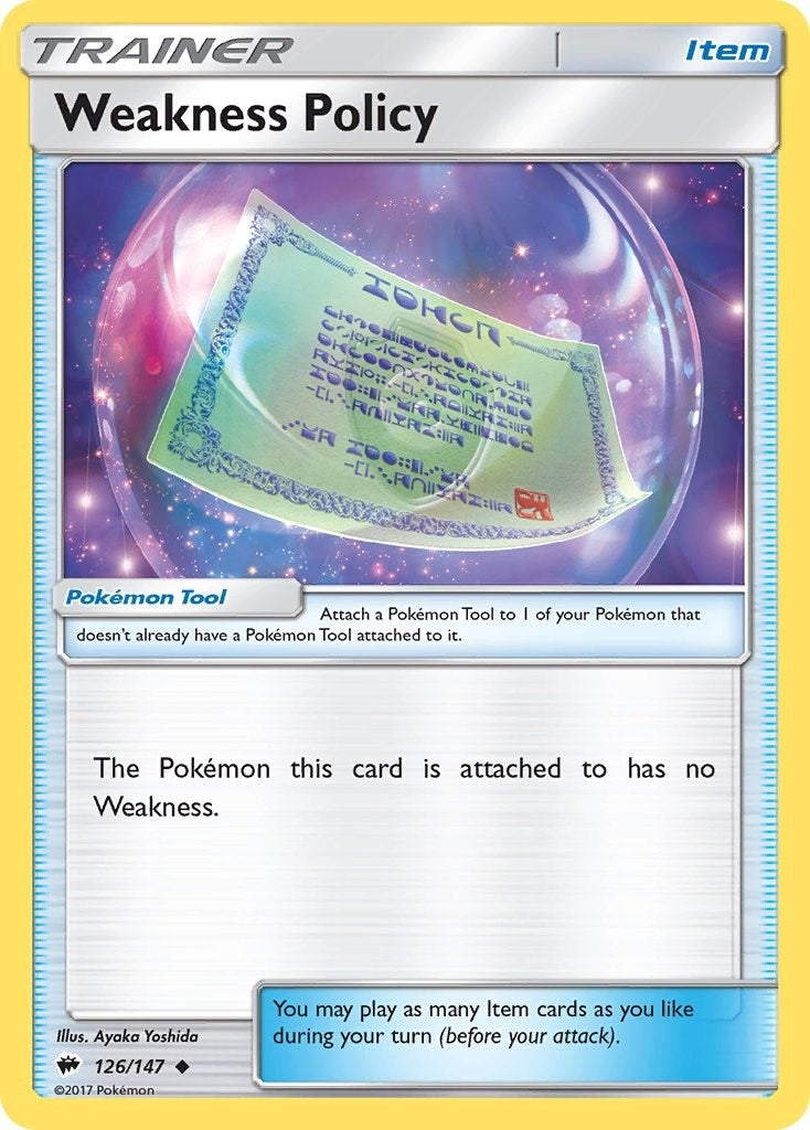 Image for Weakness Policy (126/147) (SM - Burning Shadows) (SM03) - Pokemon