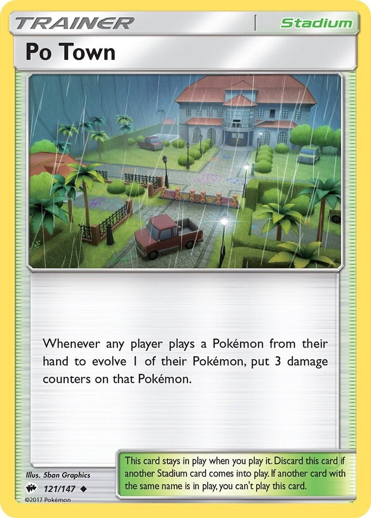 Image for Po Town (121/147) (SM - Burning Shadows) (SM03) - Pokemon