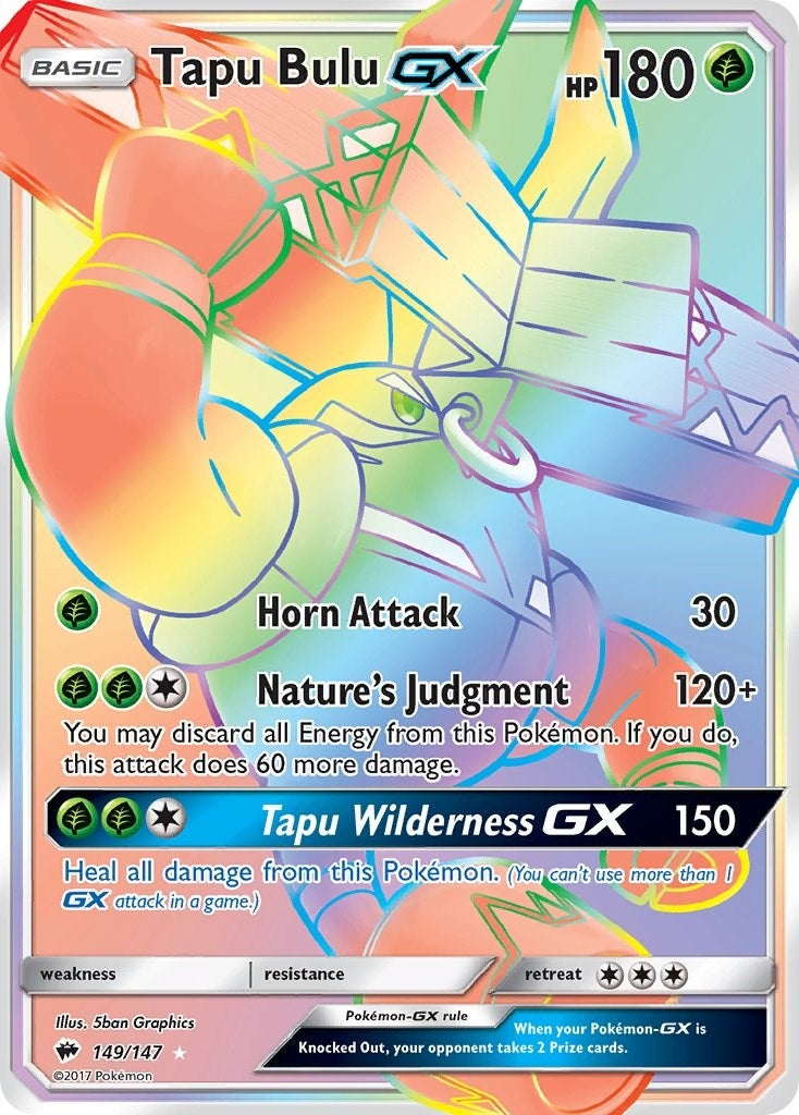 Image for Tapu Bulu GX (Secret) (149/147) (SM - Burning Shadows) (SM03) - Pokemon