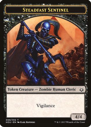 Steadfast Sentinel // Cat Double-Sided Token (HOU-8 // 16) [Hour of Devastation]