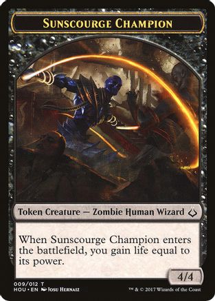 Sunscourge Champion // Cat Double-Sided Token (HOU-9 // 16) [Hour of Devastation]