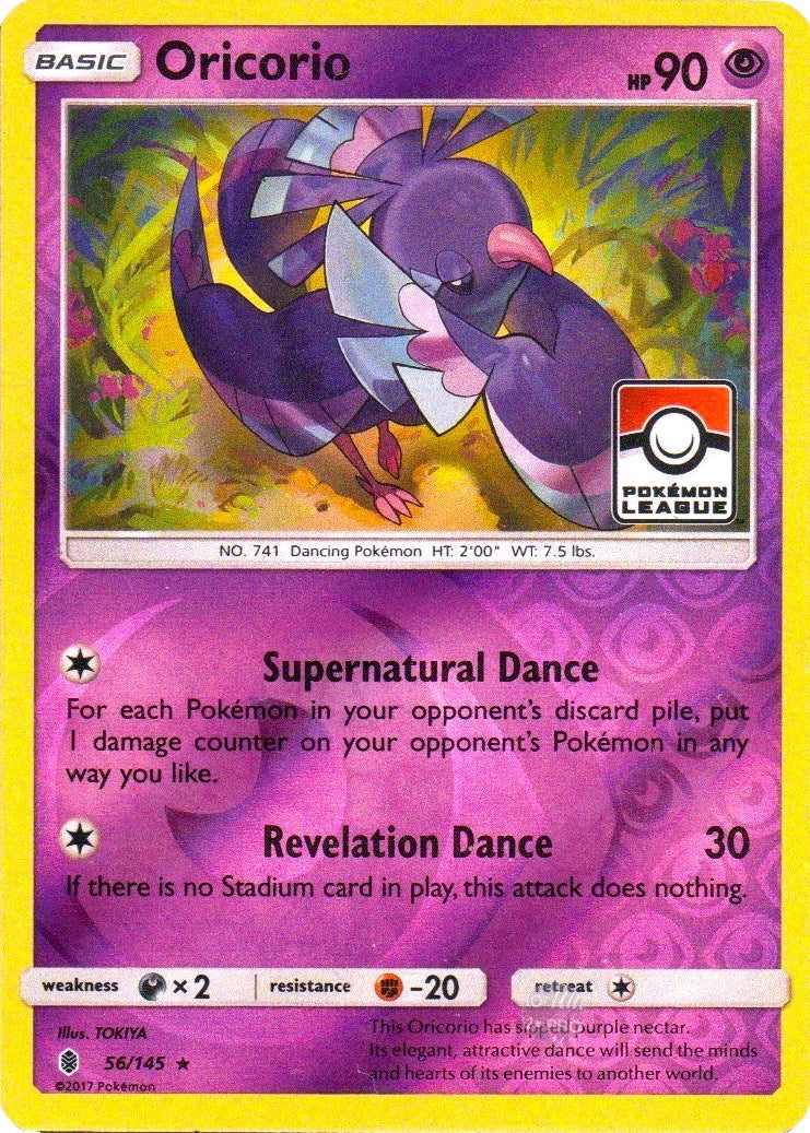 Image for Oricorio - 56/145 (Pokemon League) (056/145) (League & Championship Cards) (PR) - Pokemon