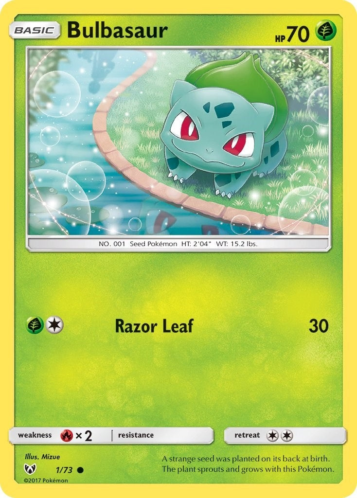 Image for Bulbasaur (1/73) (Shining Legends) (SHL) - Pokemon