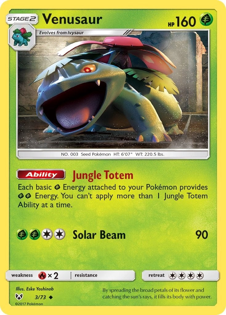 Image for Venusaur (3/73) (Shining Legends) (SHL) - Pokemon
