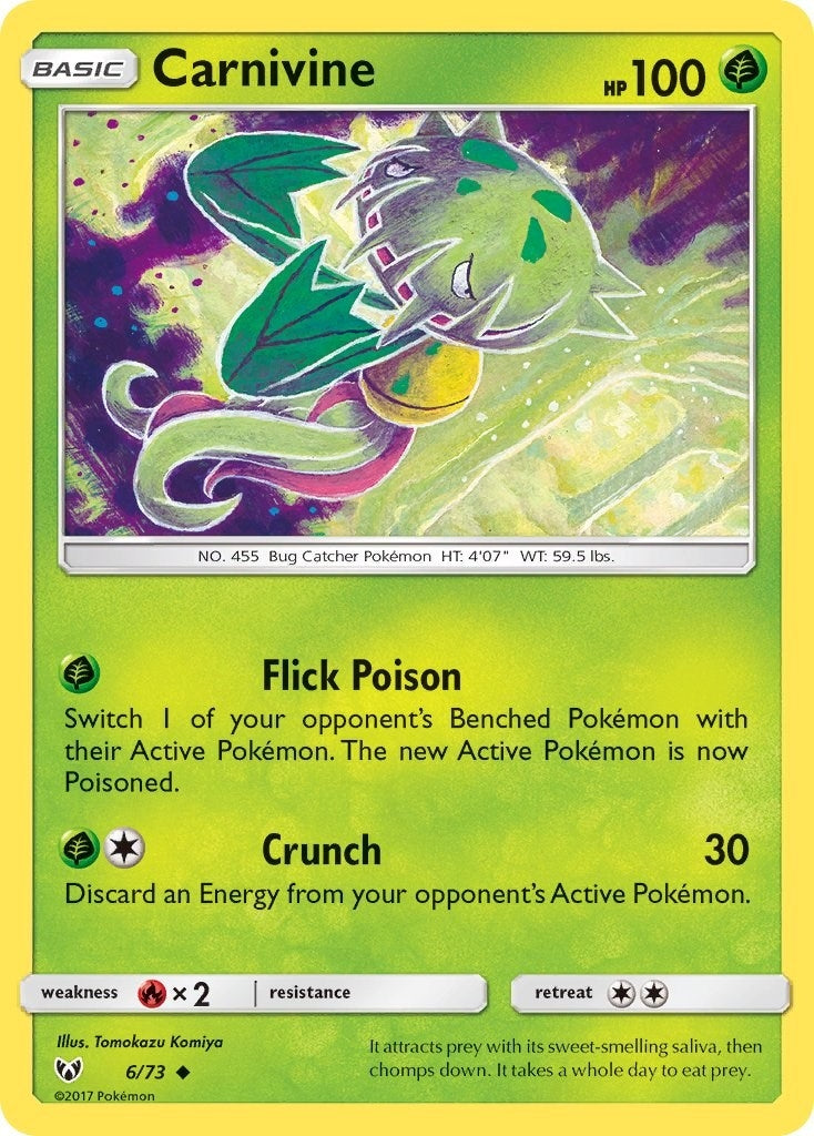 Image for Carnivine (6/73) (Shining Legends) (SHL) - Pokemon