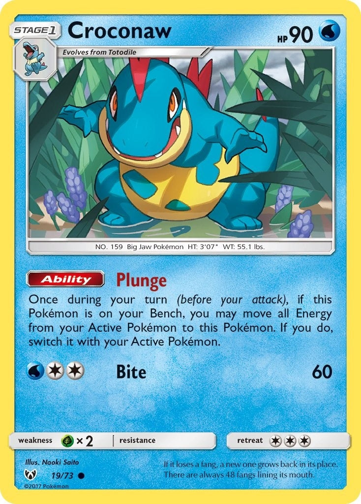 Image for Croconaw (19/73) (Shining Legends) (SHL) - Pokemon