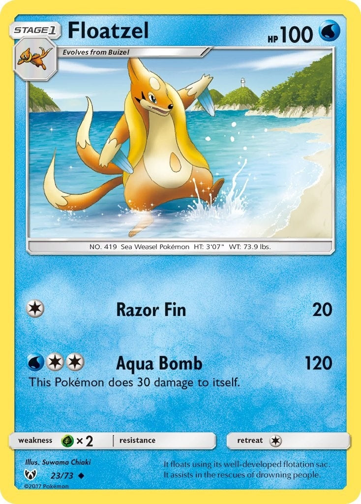 Image for Floatzel (23/73) (Shining Legends) (SHL) - Pokemon