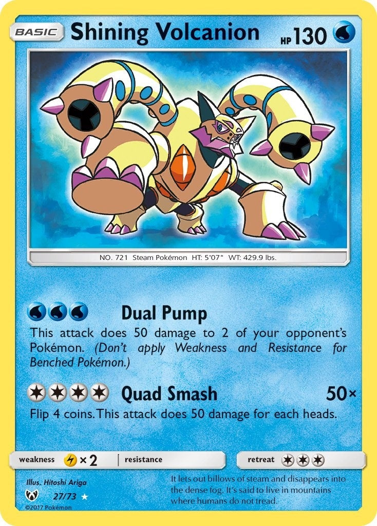 Image for Shining Volcanion (27/73) (Shining Legends) (SHL) - Pokemon