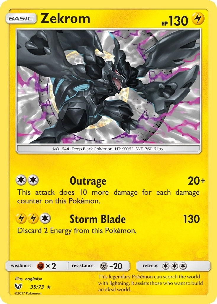 Image for Zekrom (35/73) (Shining Legends) (SHL) - Pokemon