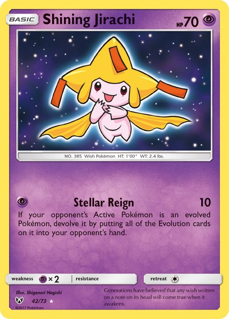 Image for Shining Jirachi (42/73) (Shining Legends) (SHL) - Pokemon